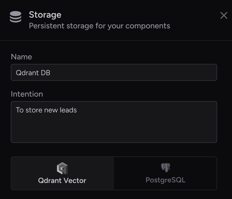 Example storage